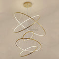 Amina Gold Multi Rings Chandelier for Lobby Villa - Camilalamps - Ca-1a-1237