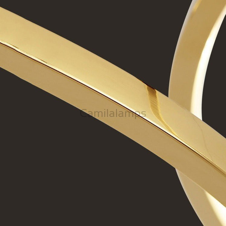 Amina Gold Multi Rings Chandelier for Lobby Villa - Camilalamps - Ca-1a-1239