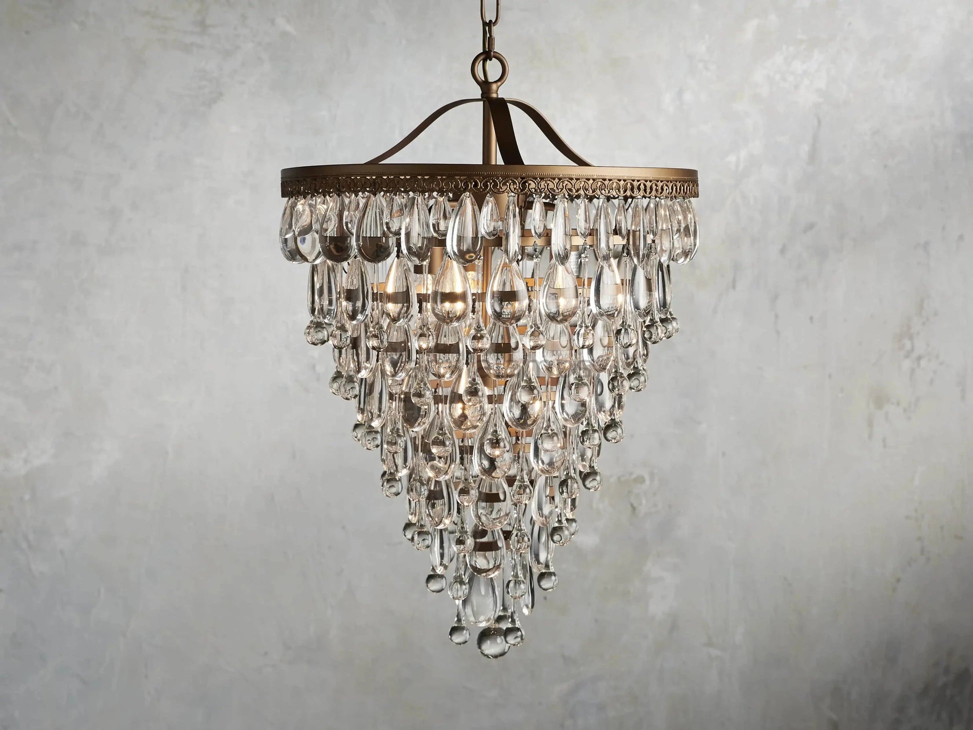 Anabella Round Chandelier 17''23''H - Camilalamps - Ca-12036H0341