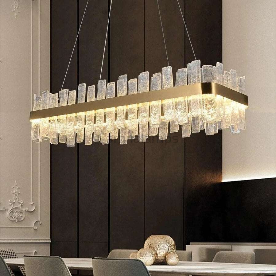 Andrea Rectangular Crystal Chandelier - Camilalamps - CA - A - 4603