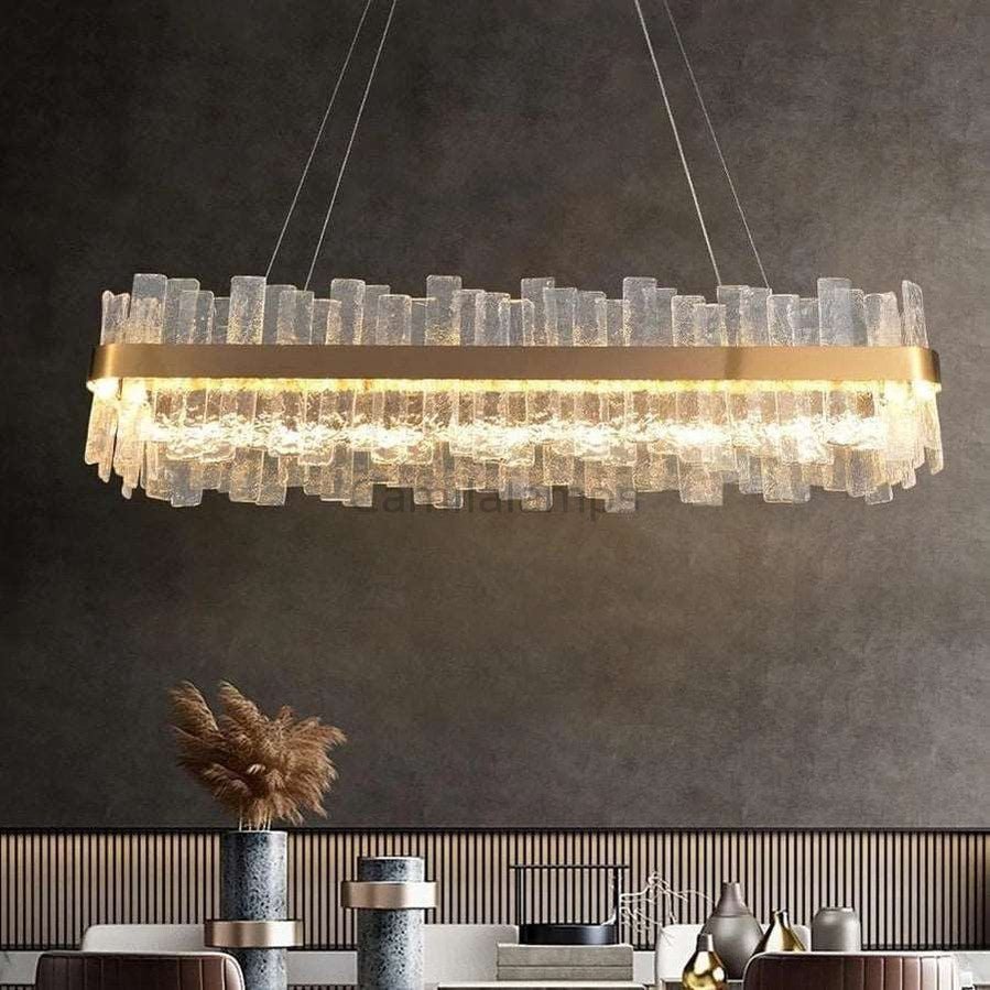 Andrea Rectangular Crystal Chandelier - Camilalamps - Ca-1a-14603