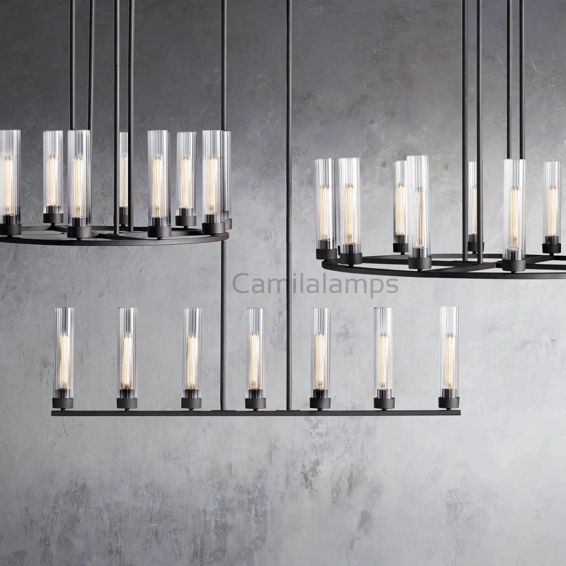 Andreas Linear Chandelier 5/7/8 Light - Camilalamps - Ca-110031H332
