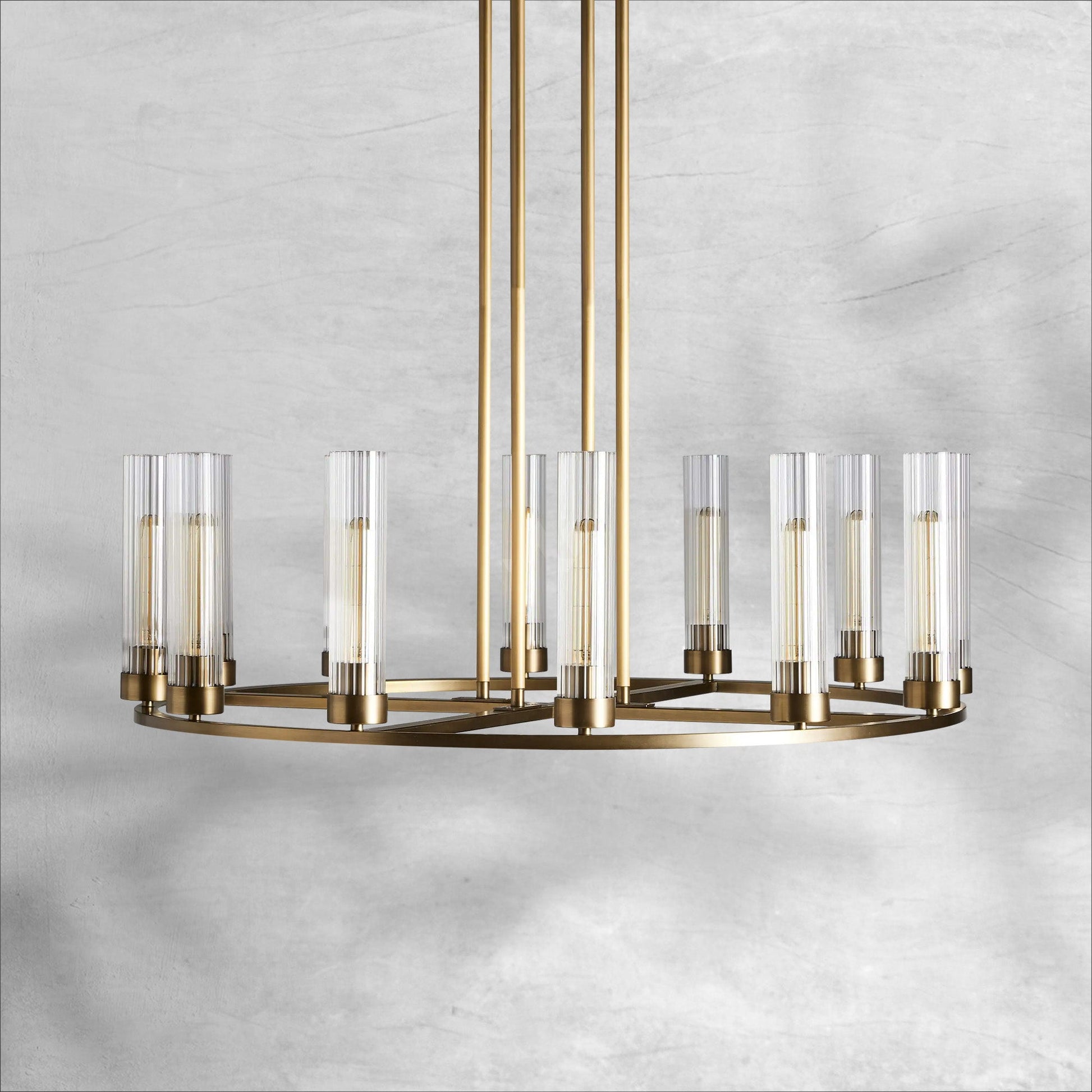 Andreas Round Chandelier 10/12 Light - Camilalamps - Ca-110031H331