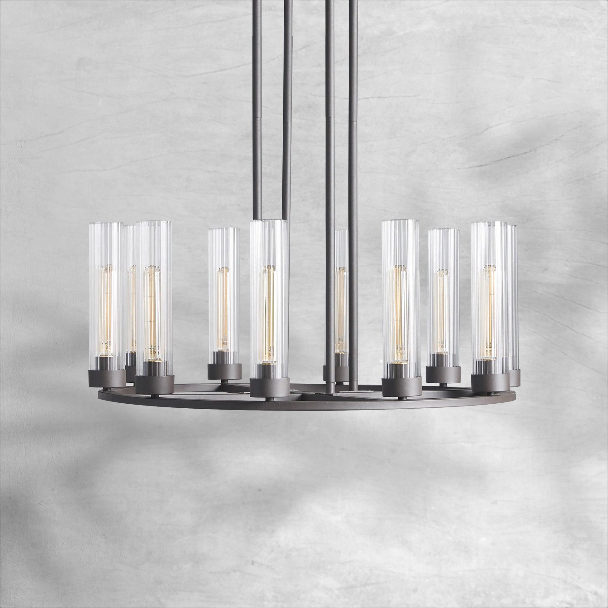 Andreas Round Chandelier 10/12 Light - Camilalamps - Ca-110031H330