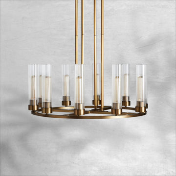 Andreas Round Chandelier 10/12 Light - Camilalamps - Ca-110031H330