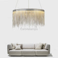 Angelina Aluminum Chain Tassel Round Chandelier - Camilalamps - Ca-1a-1035
