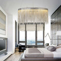 Angelina Aluminum Chain Tassel Round Chandelier - Camilalamps - CA - A - 036