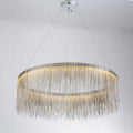 Angelina Aluminum Chain Tassel Round Chandelier - Camilalamps - CA - A - 036