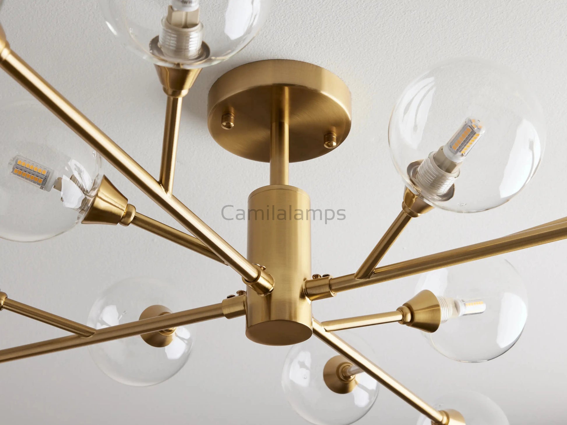 Apollo Moder Glass Ball Flushmount 20''36''47'' - Camilalamps - CA - 662036H244