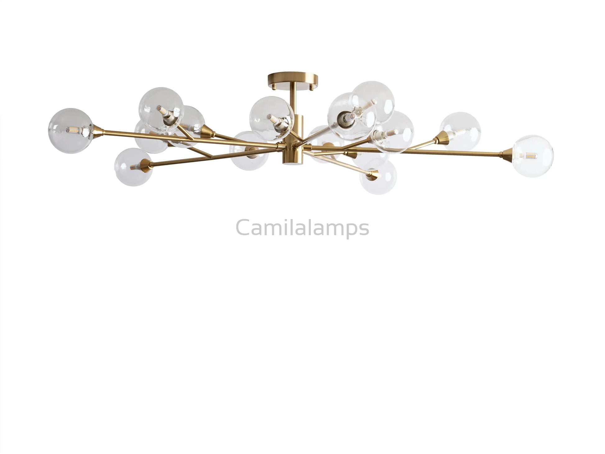 Apollo Moder Glass Ball Flushmount 20''36''47'' - Camilalamps - CA - 662036H247