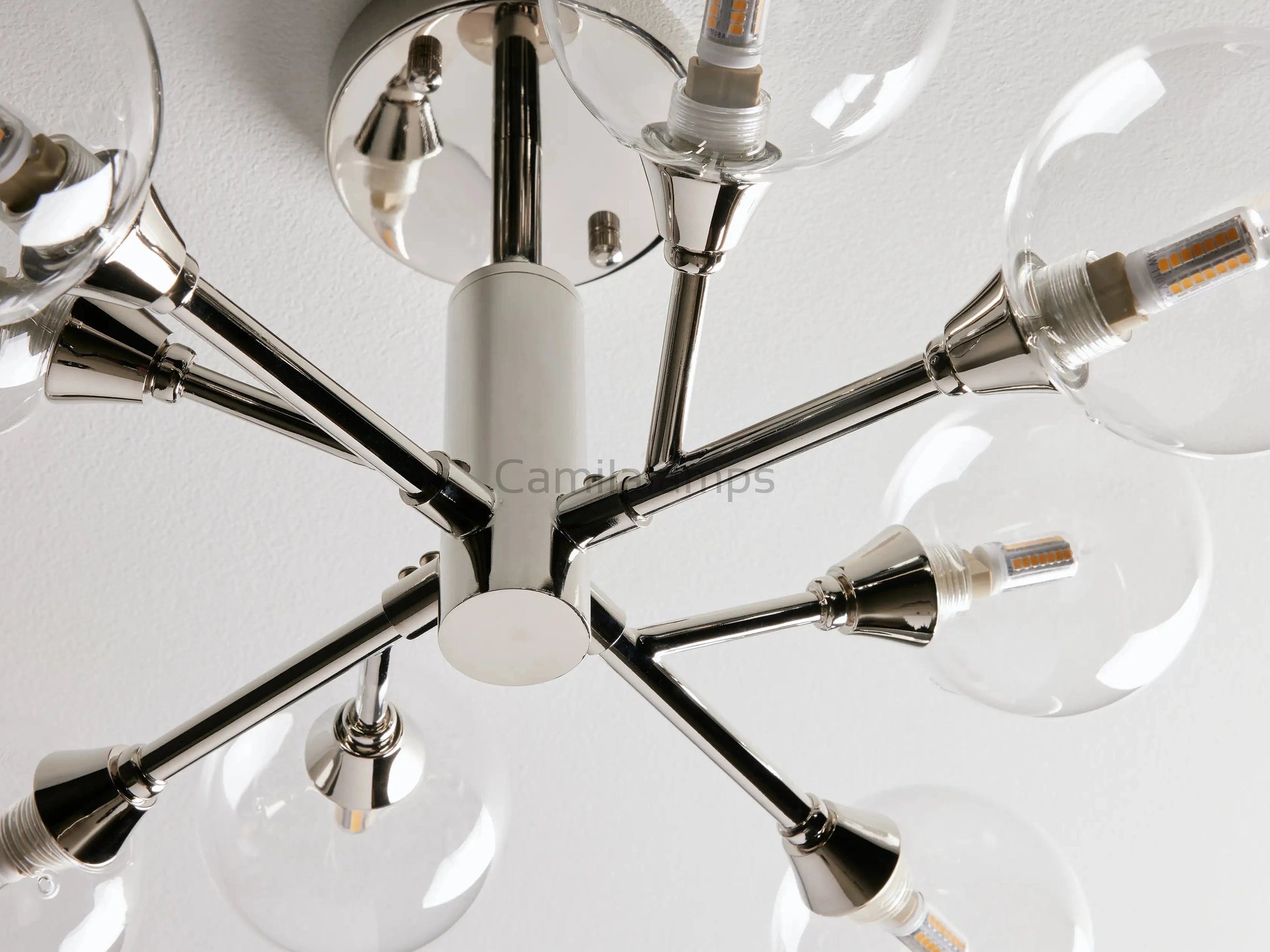 Apollo Moder Glass Ball Flushmount 20''36''47'' - Camilalamps - CA - 662036H238