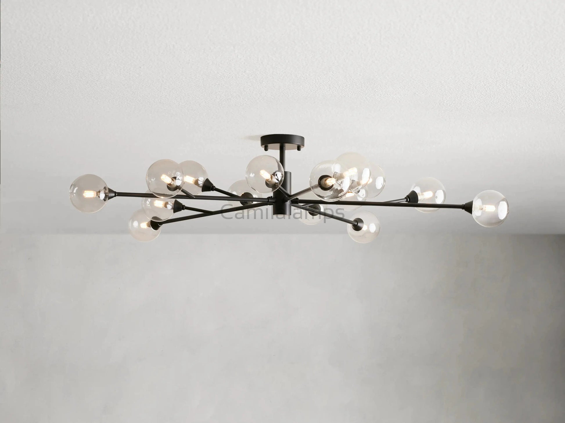 Apollo Moder Glass Ball Flushmount 20''36''47'' - Camilalamps - CA - 662036H246