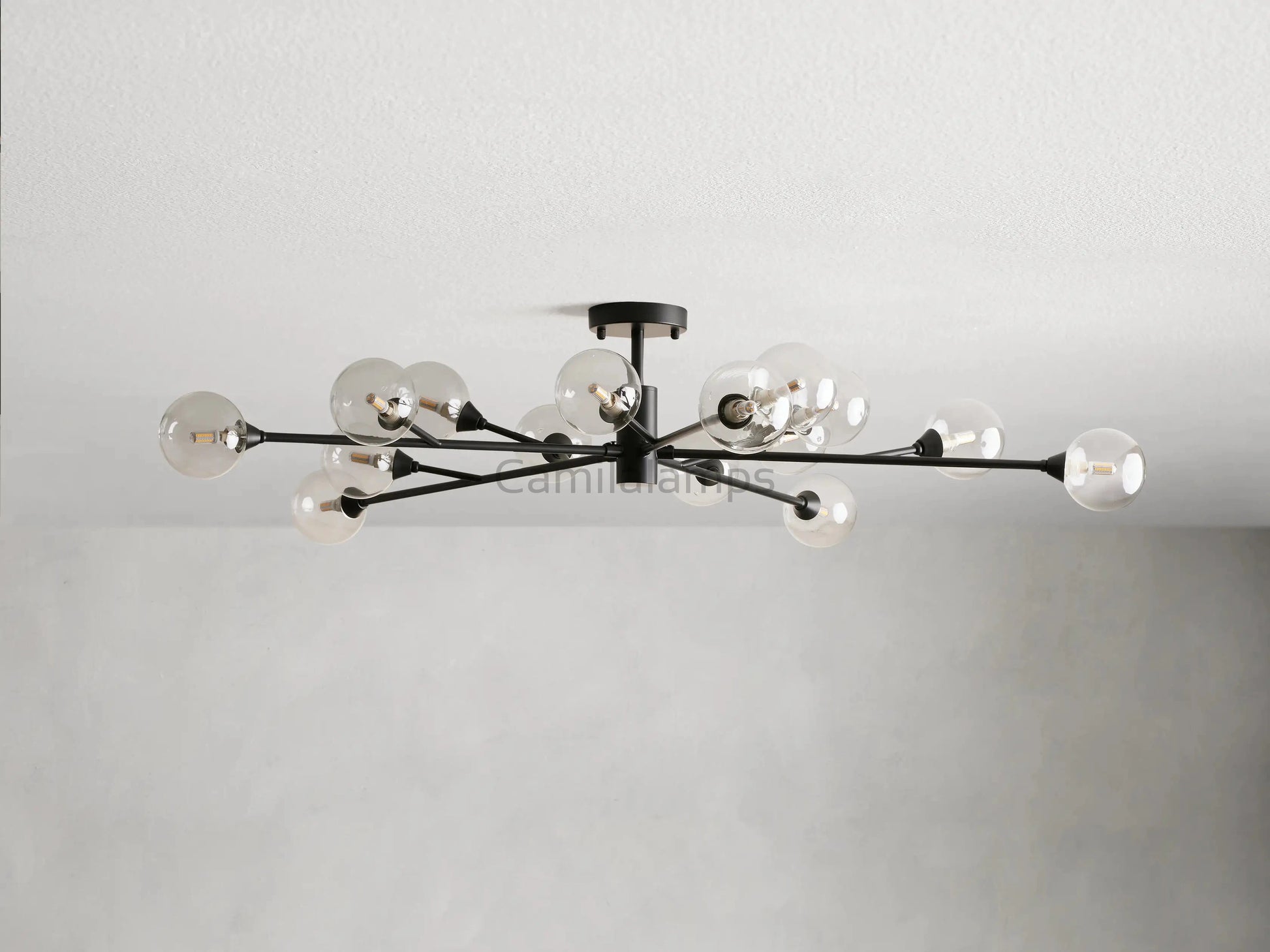 Apollo Moder Glass Ball Flushmount 20''36''47'' - Camilalamps - CA - 662036H246