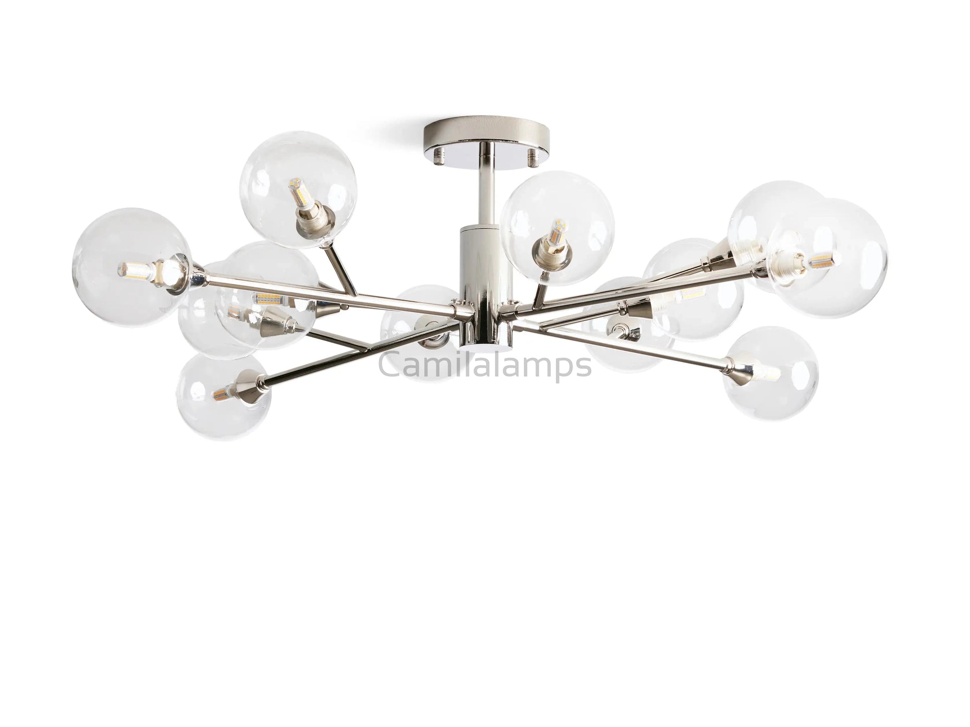 Apollo Moder Glass Ball Flushmount 20''36''47'' - Camilalamps - CA - 662036H245