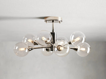 Apollo Moder Glass Ball Flushmount 20''36''47'' - Camilalamps - CA - 662036H238