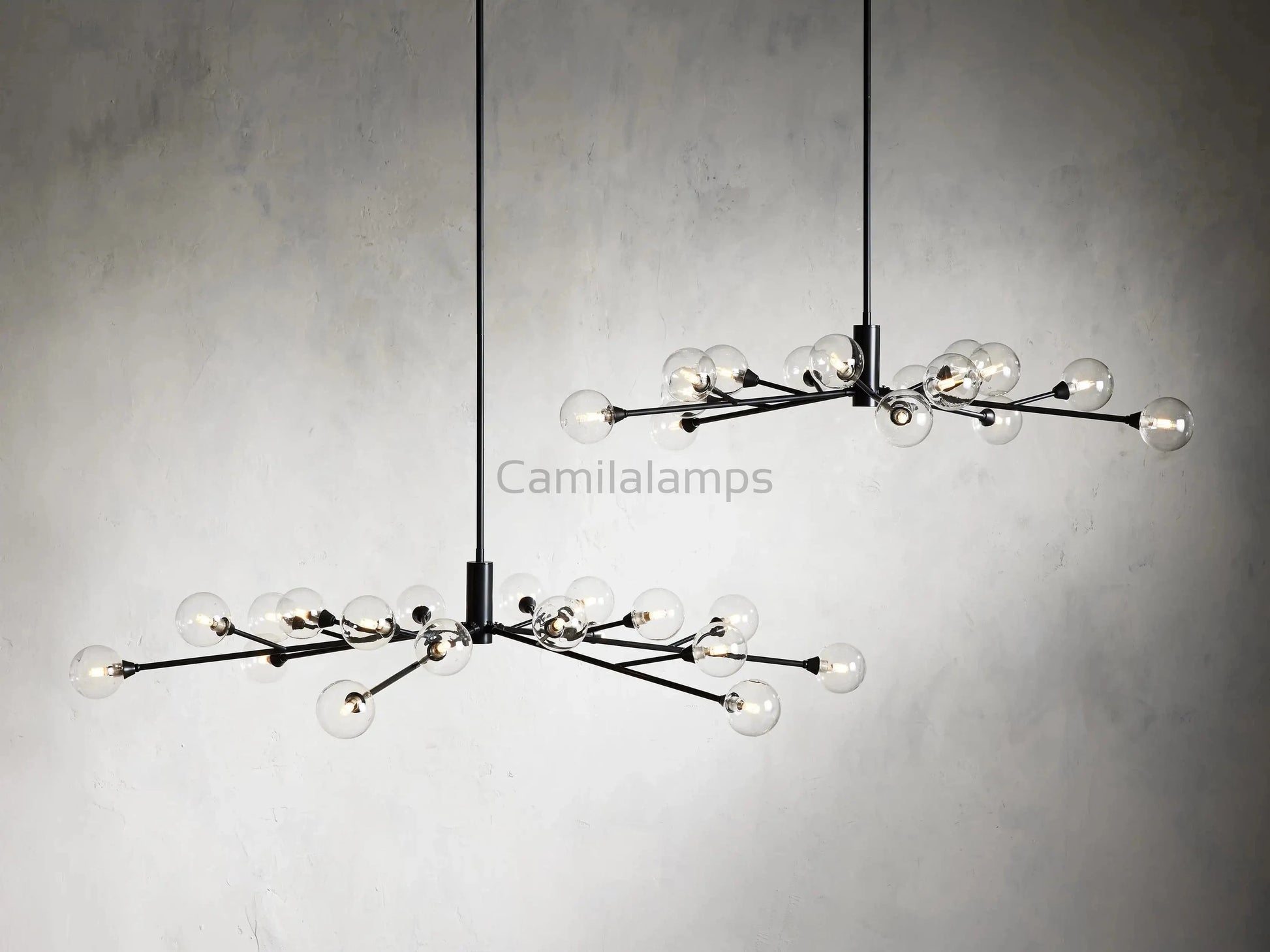 Apollo Round Chandelier 36"47"59" - Camilalamps - Ca-1662036H353