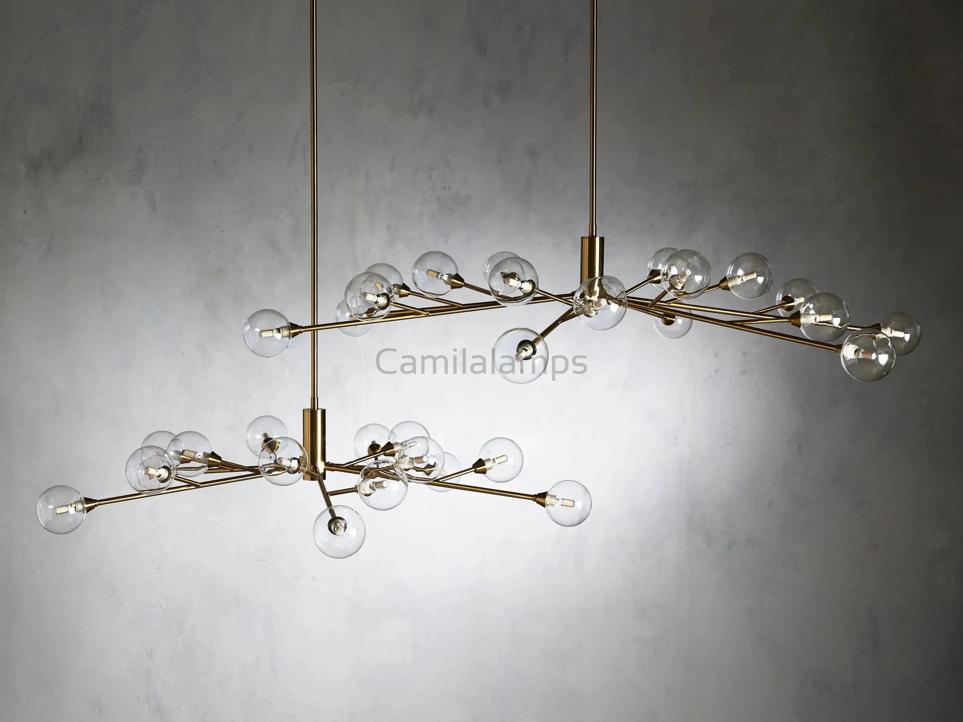 Apollo Round Chandelier 36"47"59" - Camilalamps - Ca-1662036H353