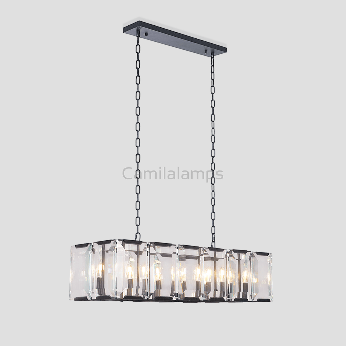 Apricity Crystal Rectangular Chandelier - Camilalamps - CA - LI2024 - C5840