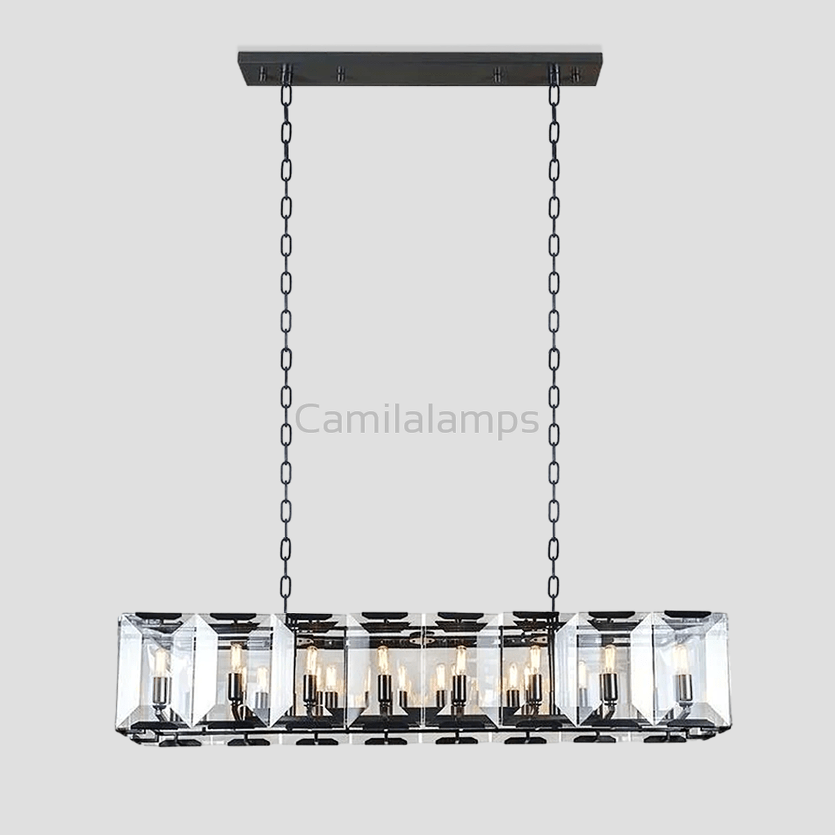 Apricity Crystal Rectangular Chandelier - Camilalamps - Ca-1LI2024-1C5841