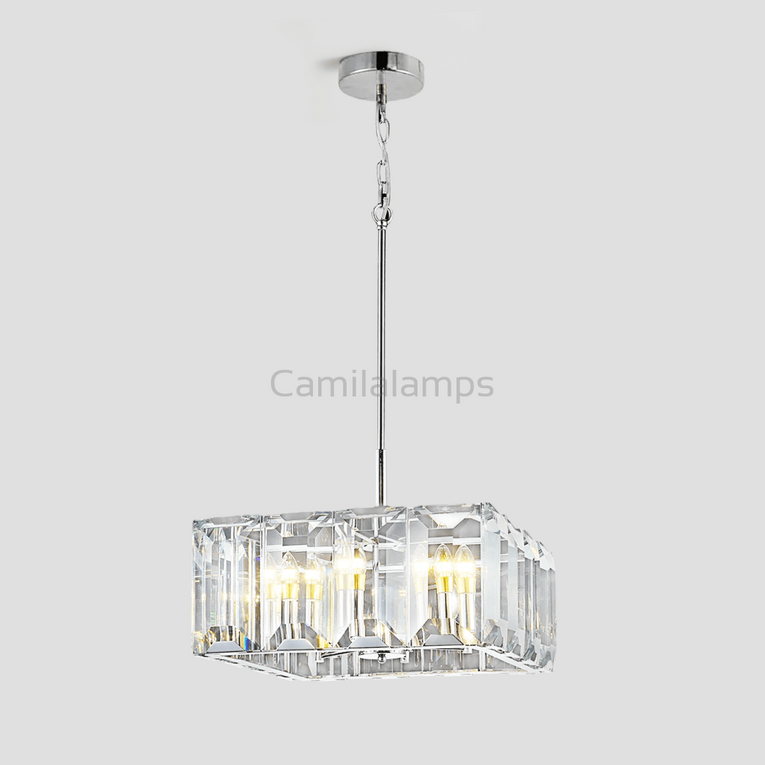 Apricity Crystal Square Chandelier 24" - Camilalamps - Ca-1LI2024-1C5834