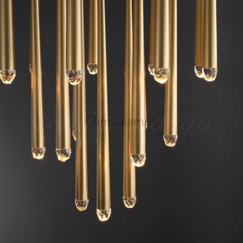 Aquitain Round Chandelier 18", 24", 30", 48", Staircase Light - Camilalamps - CAM1248