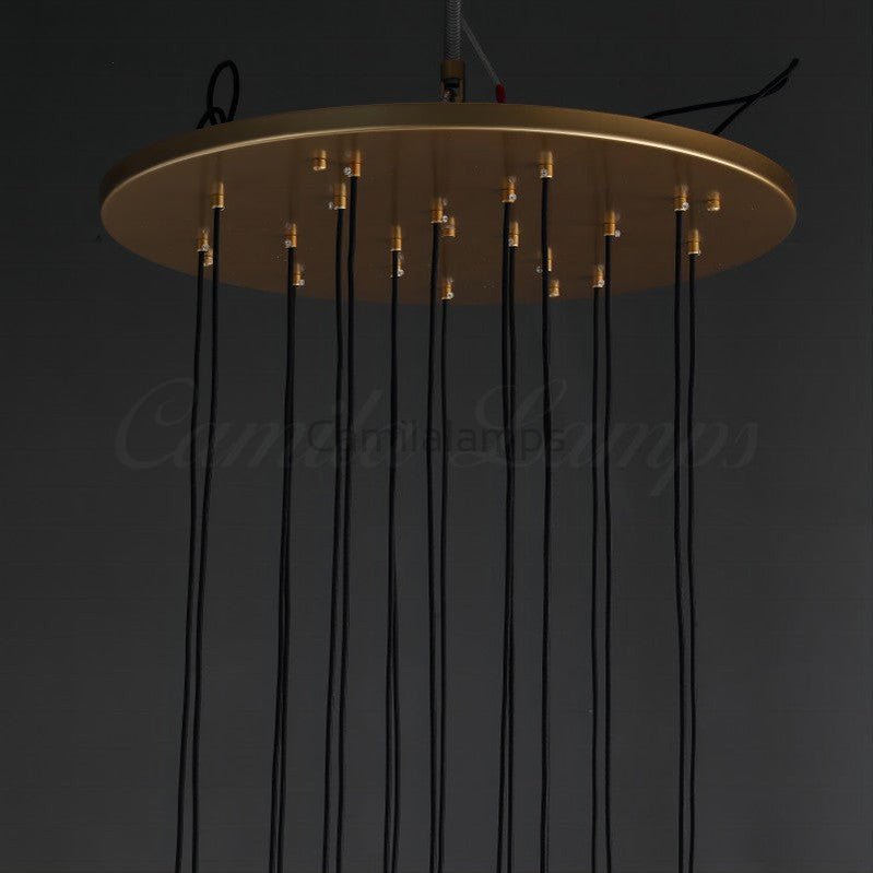 Aquitain Round Chandelier 18", 24", 30", 48", Staircase Light - Camilalamps - CAM1248