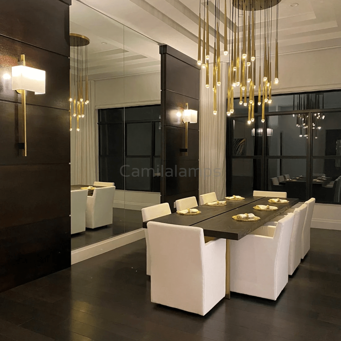 Aquitain Round Chandelier 18", 24", 30", 48", Staircase Light - Camilalamps - CAM1256