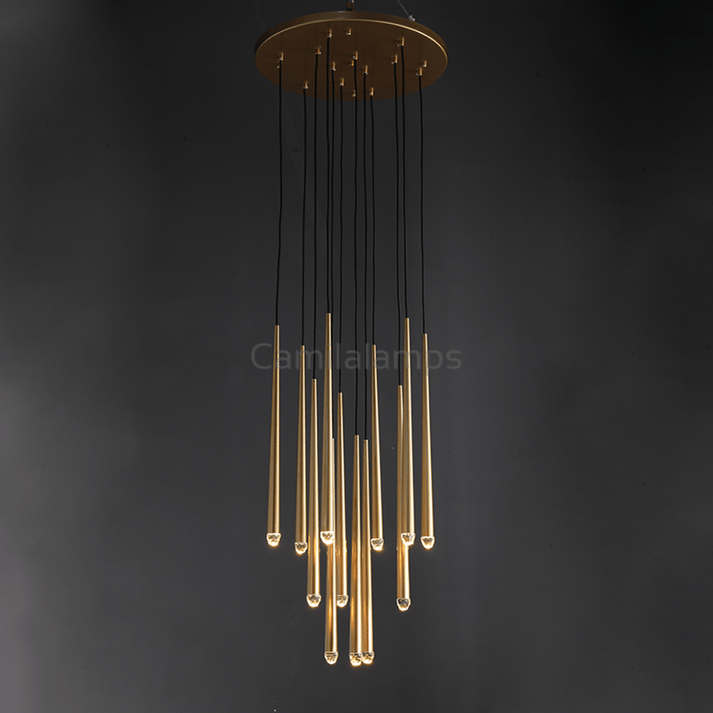 Aquitain Round Chandelier 18", 24", 30", 48", Staircase Light - Camilalamps - CAM1247