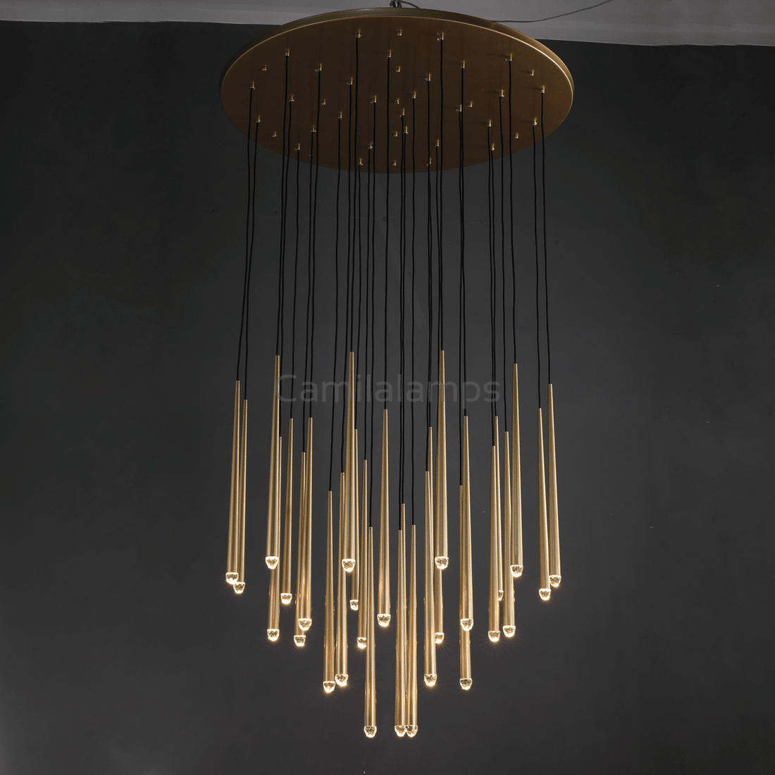 Aquitain Round Chandelier 18", 24", 30", 48", Staircase Light - Camilalamps - CAM1256