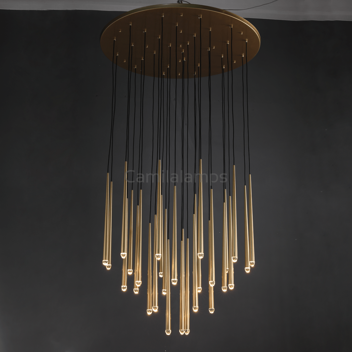Aquitain Round Chandelier 18", 24", 30", 48", Staircase Light - Camilalamps - CAM1256