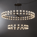 Arcachen Crystal Modern Round Two - Tier Chandelier 60