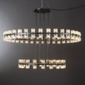 Arcachen Crystal Modern Round Two - Tier Chandelier 60
