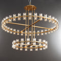 Arcachen Crystal Modern Round Two - Tier Chandelier 60