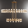 Arcachen Crystal Modern Round Two - Tier Chandelier 60