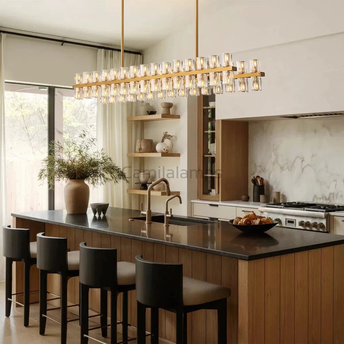 Arcachen Crystal Rectangular Chandelier 48'' 54" 72" - Camilalamps - Ca-1Ca10272-11