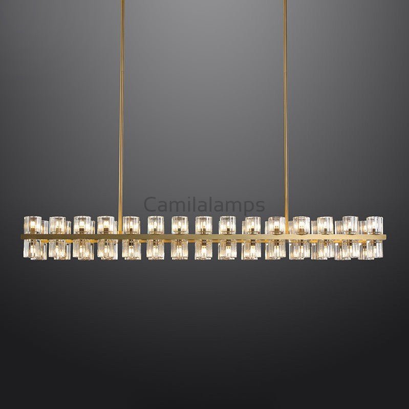 Arcachen Crystal Rectangular Chandelier 48'' 54" 72" - Camilalamps - Ca-1Ca10272-11