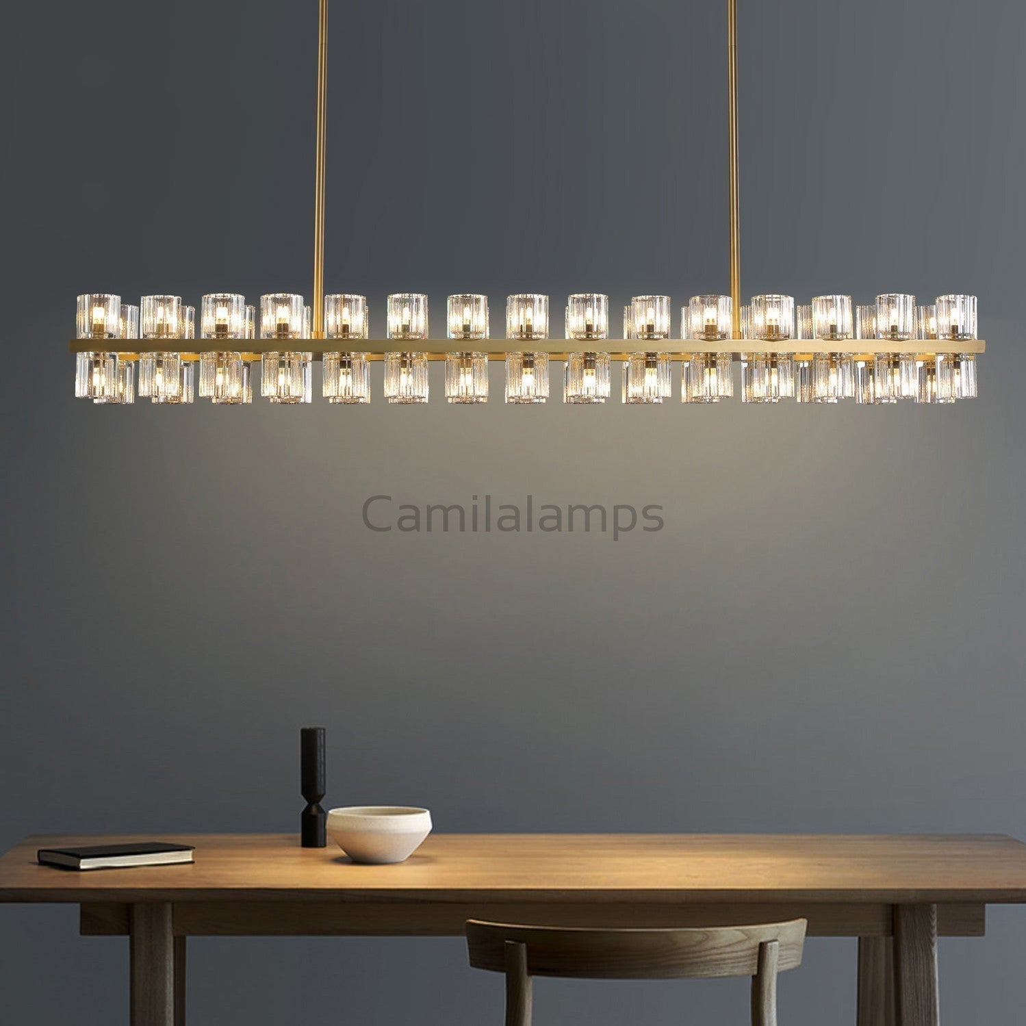 Arcachen Crystal Rectangular Chandelier 48'' 54" 72" - Camilalamps - Ca-1Ca10272-11