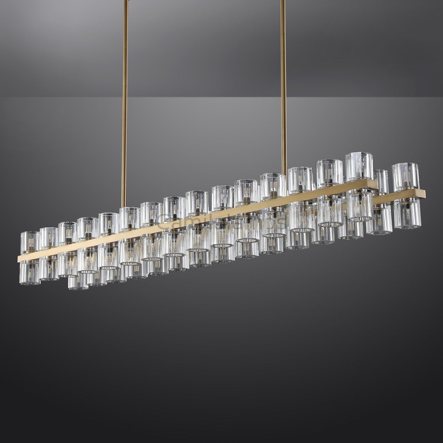 Arcachen Crystal Rectangular Chandelier 48'' 54" 72" - Camilalamps - Ca21990