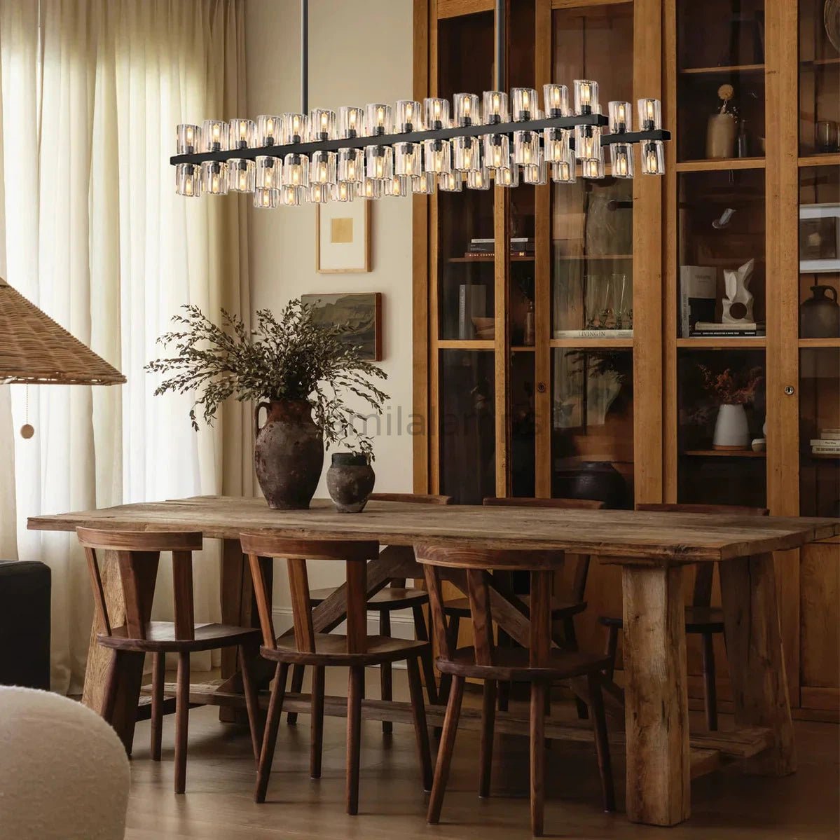 Arcachen Crystal Rectangular Chandelier 48'' 54" 72" - Camilalamps - CA21990