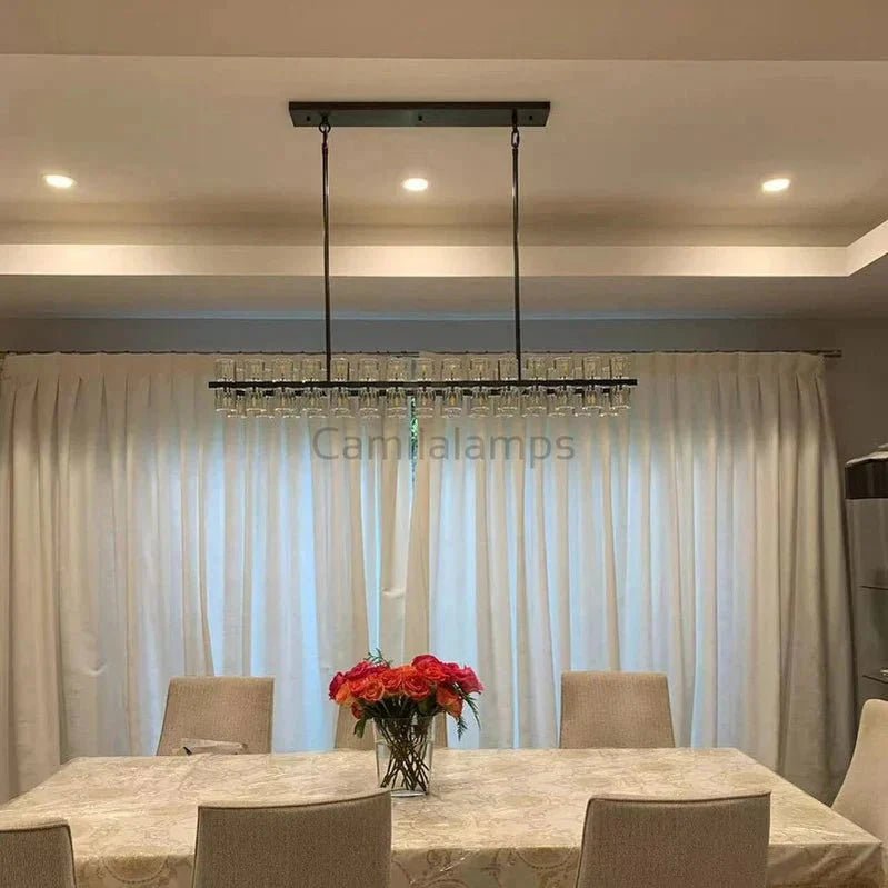 Arcachen Crystal Rectangular Chandelier 48'' 54" 72" - Camilalamps - Ca219909