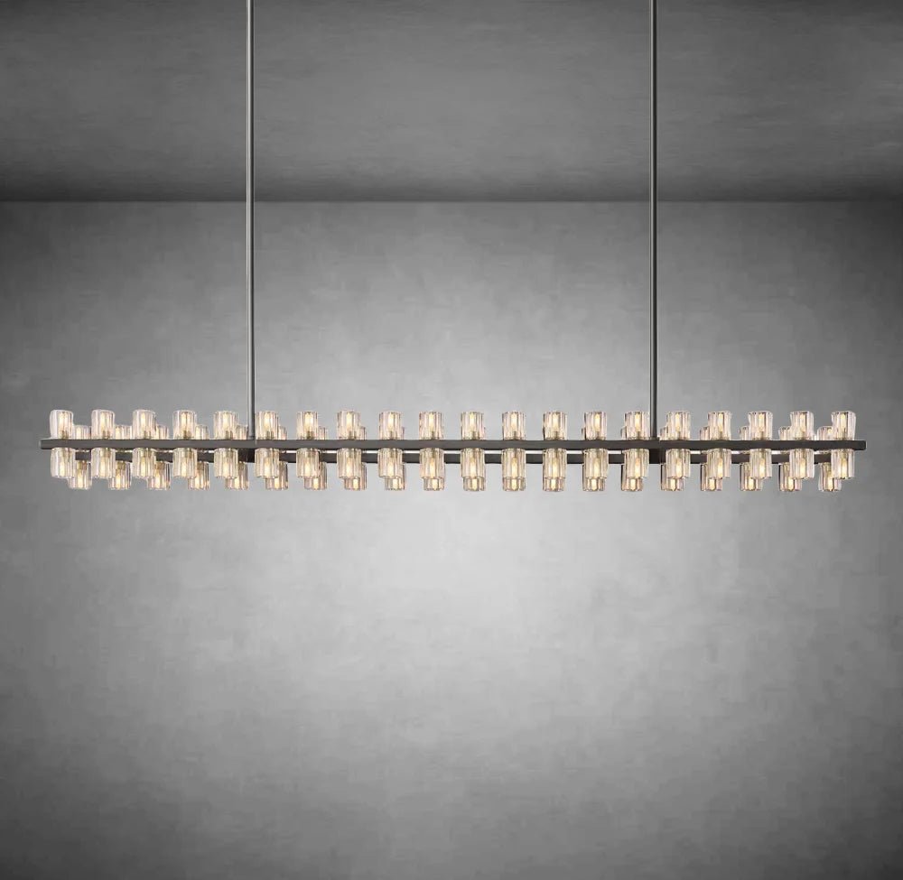 Arcachen Crystal Rectangular Chandelier 48'' 54" 72" - Camilalamps - CA - CA10272 - 2