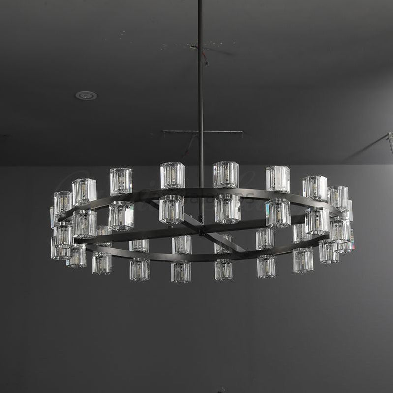 Arcachen Crystal Round Chandelier 36", 48", 60" - Camilalamps - CAM1124