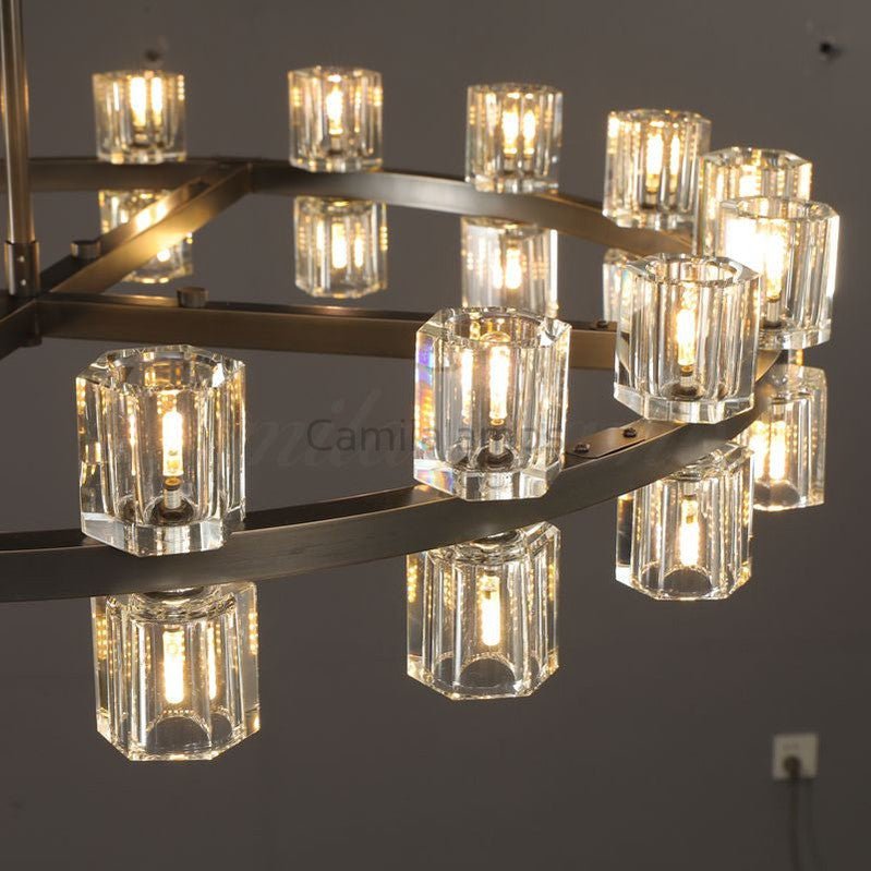 Arcachen Crystal Round Chandelier 36", 48", 60" - Camilalamps - CAM1124