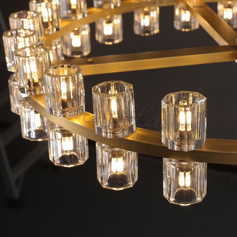 Arcachen Crystal Round Chandelier 36", 48", 60" - Camilalamps - CAM1129