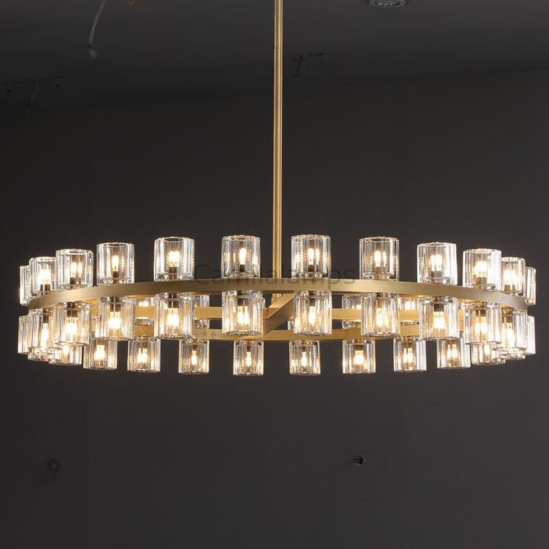 Arcachen Crystal Round Chandelier 36", 48", 60" - Camilalamps - CAM1123