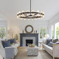 Arcachen Crystal Round Chandelier 36