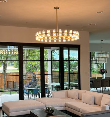 Arcachen Crystal Round Chandelier 36", 48", 60" - Camilalamps - CAM1123