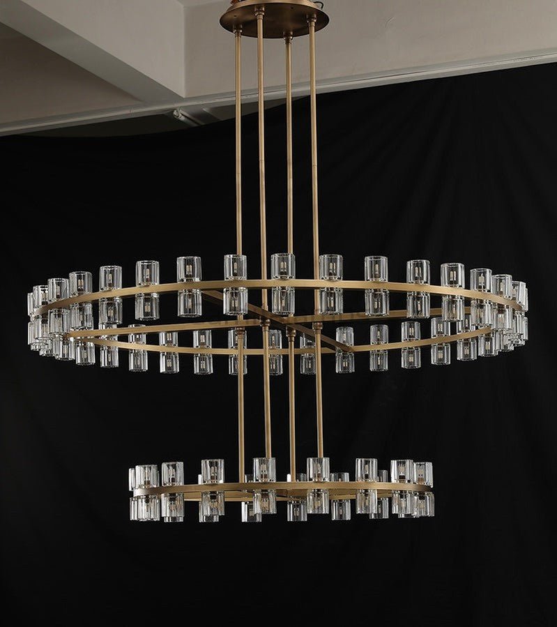 Arcachon Crystal 2 - Tier Round Chandelier 60“ - Camilalamps - CA - CH1022T60 - 1