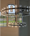 Arcachon Crystal 2 - Tier Round Chandelier 60“ - Camilalamps - Ca-1CH1022T60-11
