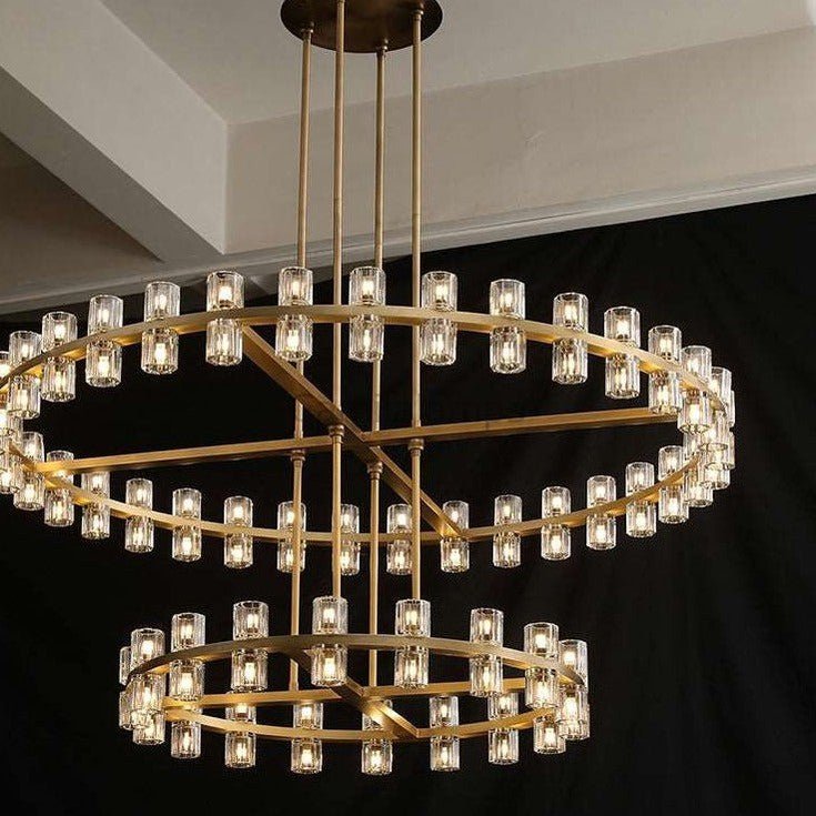 Arcachon Crystal 2 - Tier Round Chandelier 60“ - Camilalamps - CA - CH1022T60 - 1